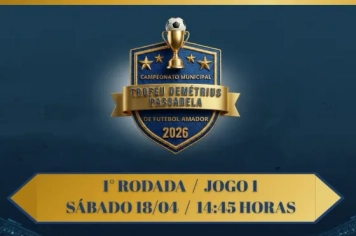 Começa neste sábado o Campeonato Municipal Amador 2026