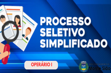PROCESSO SELETIVO PARA CONTRATAÇÃO DE OPERÁRIO I