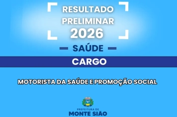 Resultado Preliminar do Processo Seletivo para o cargo de Motorista da Saúde e Promoção Social 