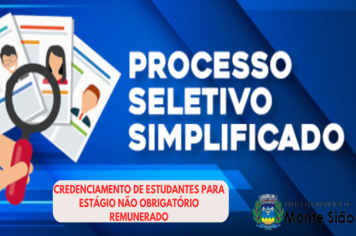 PROCESSO SELETIVO SIMPLIFICADO ESTÁGIO NÃO OBRIGATÓRIO REMUNERADO