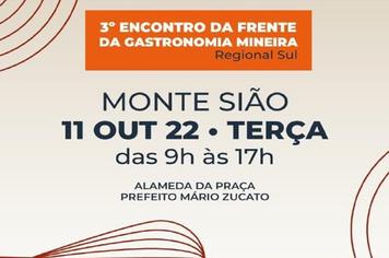 GASTRONOMIA MINEIRA – SUL NO DIA 11 DE OUTUBRO, ABRINDO A SEMANA DA GASTRONOMIA