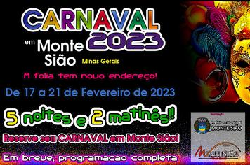 CARNAVAL 2023 É EM MONTE SIÃO
