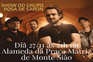 GRUPO ROSA DE SARON SE APRESENTARÁ EM MONTE SIÃO NO DIA 27/11