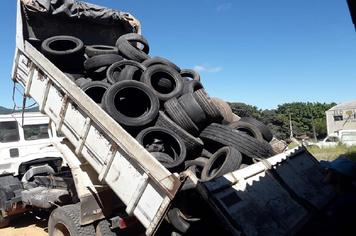 PNEUS SÃO RECOLHIDOS NO ECOPONTO DE MONTE SIÃO