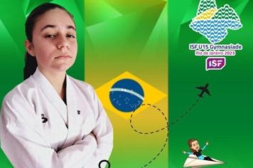 KARATECA MARIA CLARA, EMBARCA PARA O MAIOR EVENTO DE KARATE ESTUDANTIL DO MUNDO 