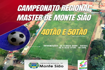 CAMPEONATO REGIONAL DE VETERANO 40ENTÃO E 50ENTÃO TERÁ INÍCIO EM MONTE SIÃO