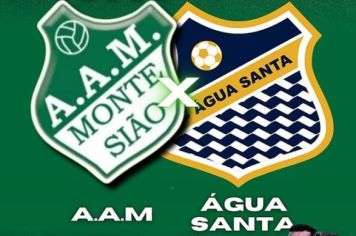 ÁGUA SANTA SUB-20, ENFRENTA ASSOCIAÇÃO ATLÉTICA MONTE SIÃO, NESTA SEXTA-FEIRA, DIA 29/12, ÁS 17H30, NO ESTÁDIO MUNICIPAL