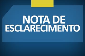 NOTA DE ESCLARECIMENTO
