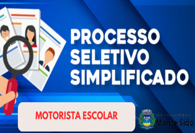 PROCESSO SELETIVO SIMPLIFICADO PARA CONTRATAÇÃO DE MOTORISTA ESCOLAR