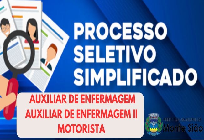 PREFEITURA DIVULGA PROCESSOS SELETIVOS SIMPLIFICADOS PARA A SAÚDE 