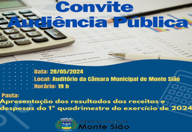 AUDIÊNCIA PÚBLICA PRESTAÇÃO DE CONTAS 1º QUADRIMESTRE DE 2024