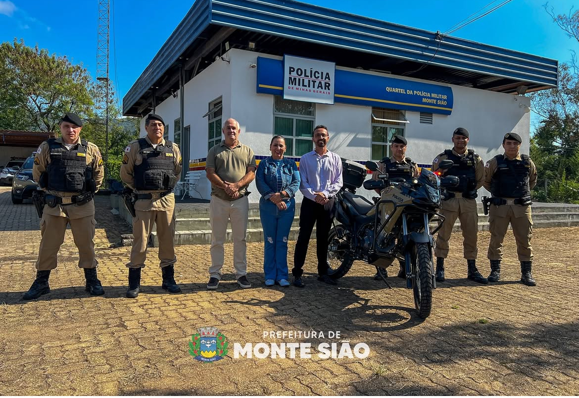 Monte Sião recebe nova moto 0 km para reforço da Polícia Militar