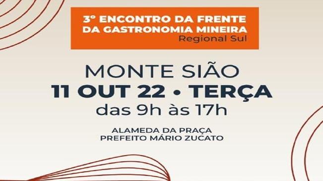 GASTRONOMIA MINEIRA – SUL NO DIA 11 DE OUTUBRO, ABRINDO A SEMANA DA GASTRONOMIA
