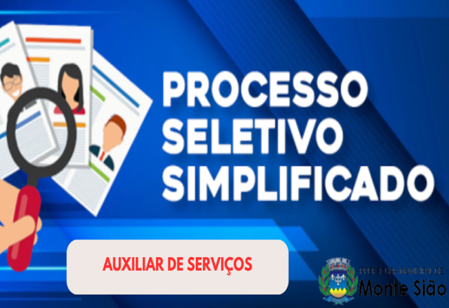 PROCESSO SELETIVO SIMPLIFICADO PARA AUXILIAR ESCOLAR INTERNO/EXTERNO