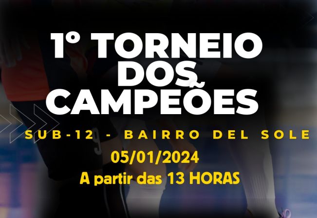 1º TORNEIO DOS CAMPEÕES DE MONTE SIÃO ACONTECERÁ NO BAIRRO PARCO DEL SOLE