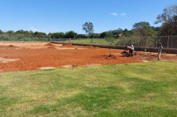 Construção do Campo De Futebol no bairro da Mococa.